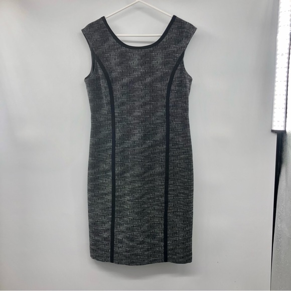 Rafaella Dress Womens 8 Used Black Cream Sleeveless - Picture 5 of 12